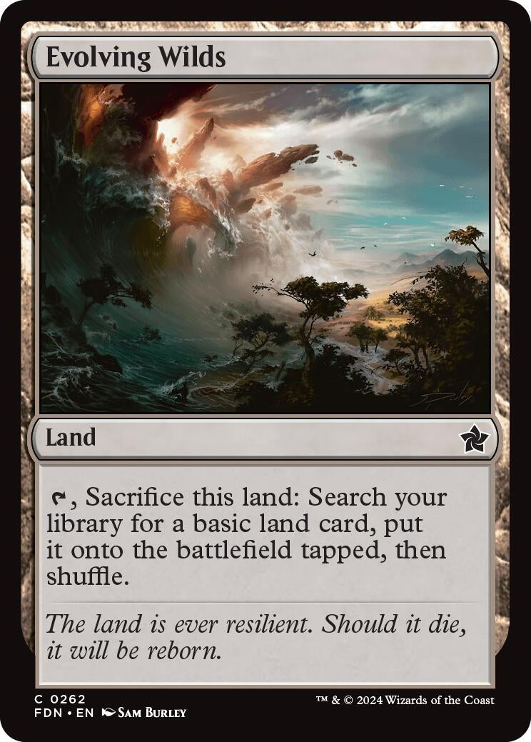 Image for Evolving Wilds (Foundations) (262) - Magic: The Gathering