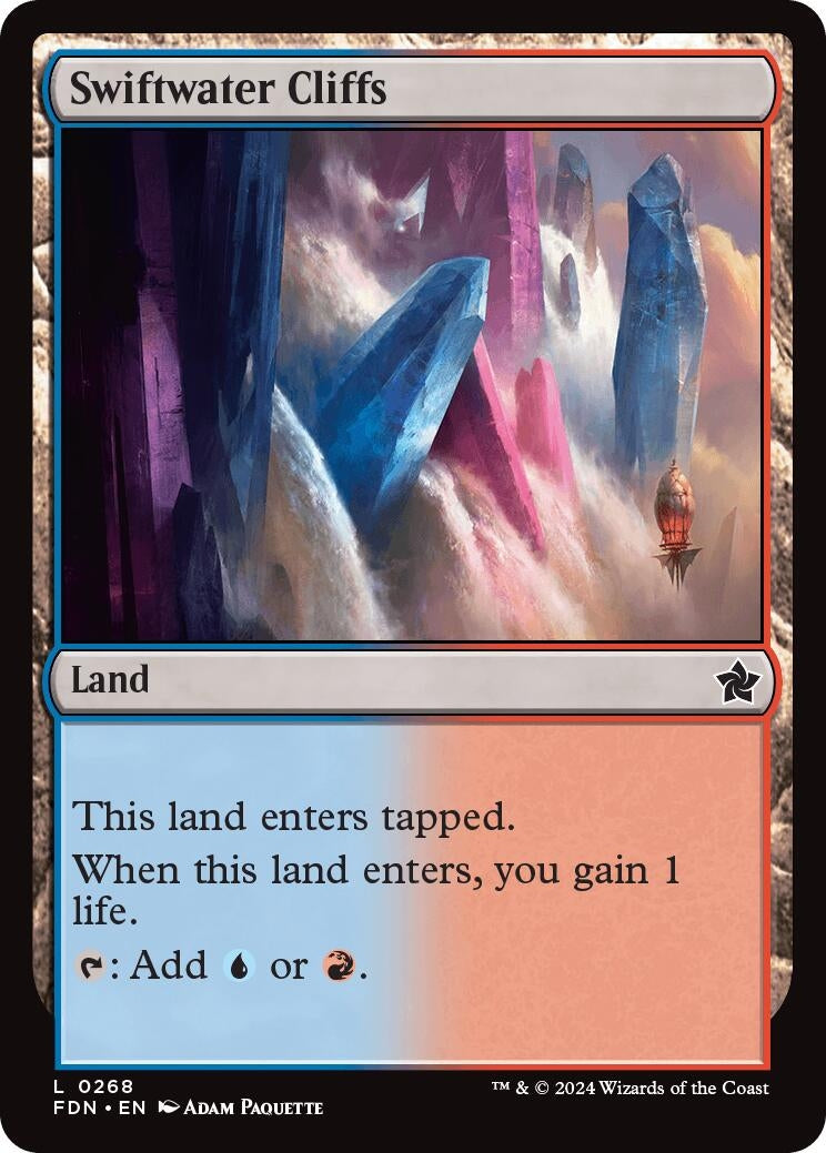 Image for Swiftwater Cliffs (Foundations) (268) - Magic: The Gathering