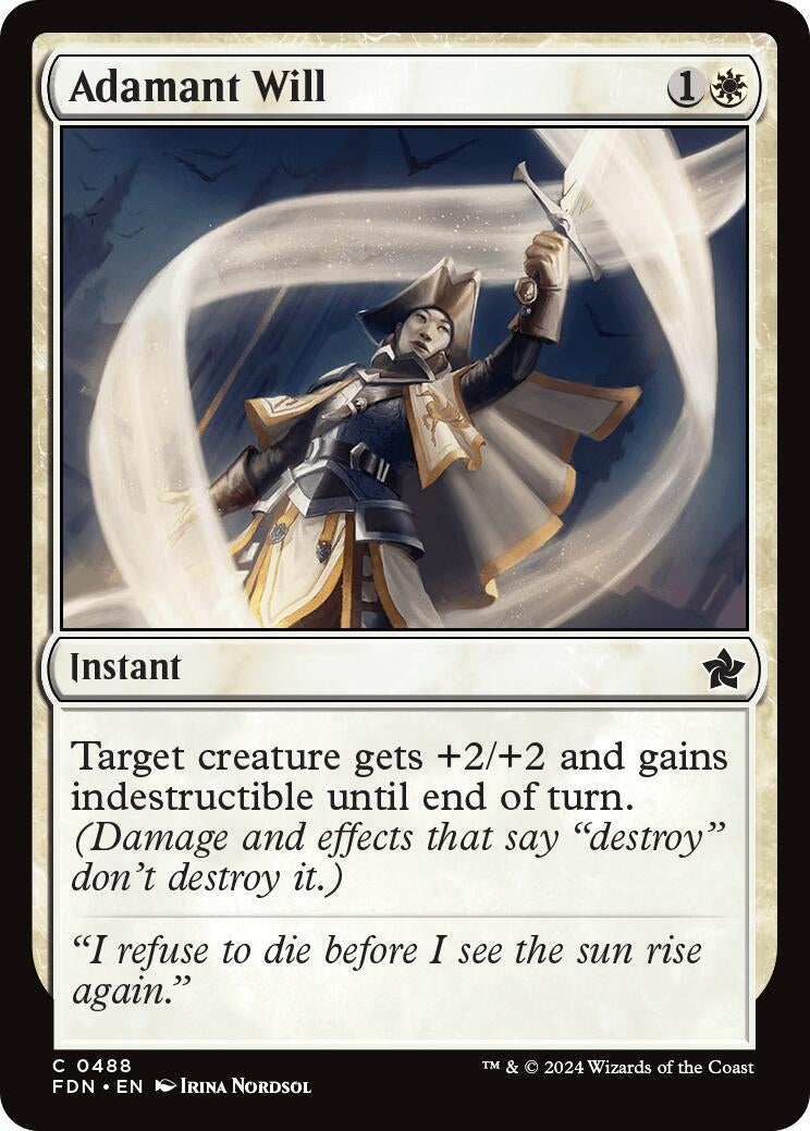 Image for Adamant Will (Foundations) (488) - Magic: The Gathering