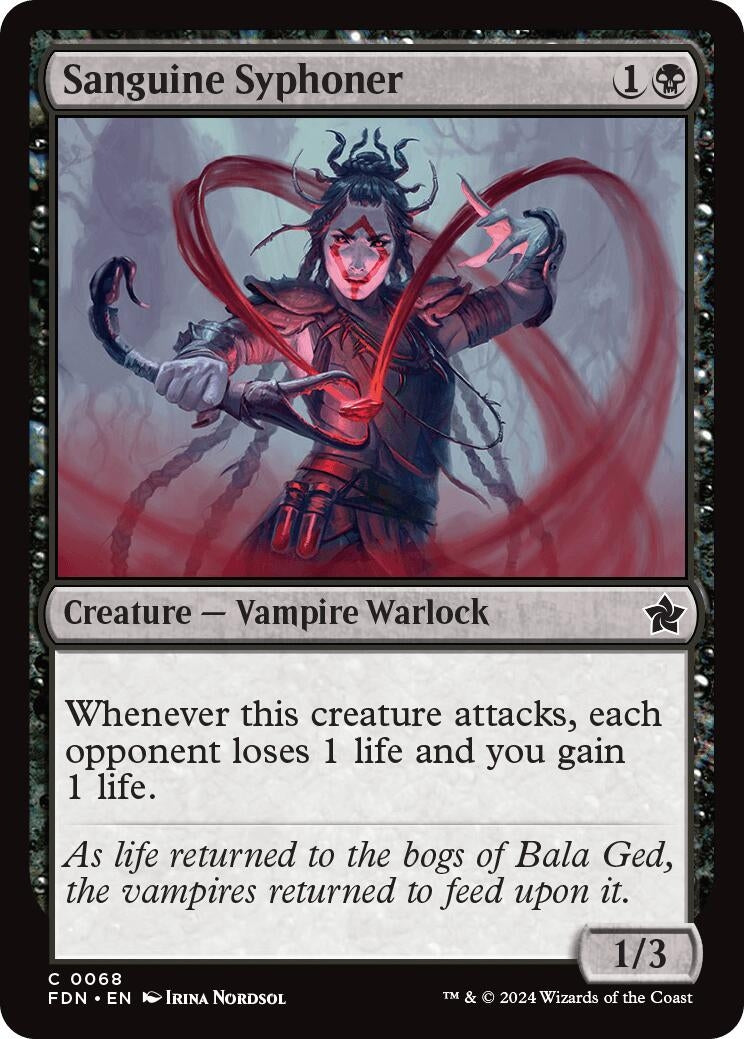 Image for Sanguine Syphoner (Foundations) (68) - Magic: The Gathering