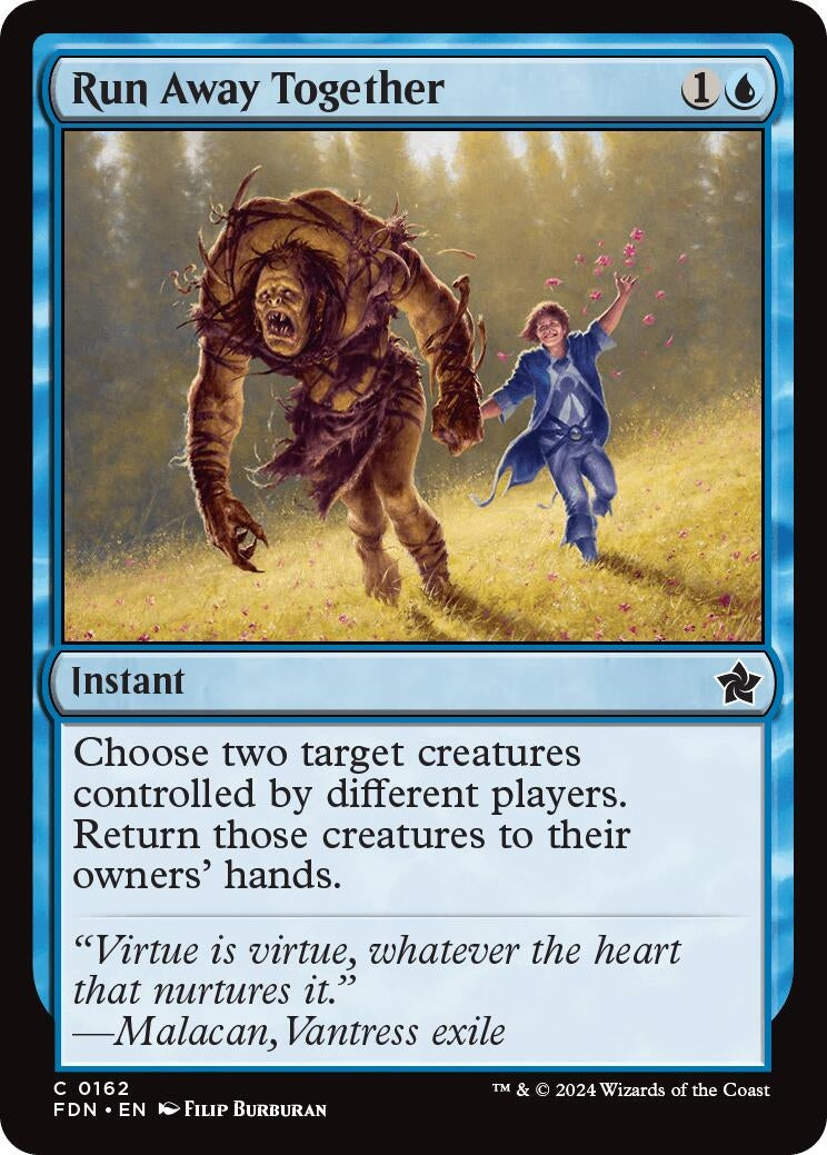 Image for Run Away Together (Foundations) (162) - Magic: The Gathering