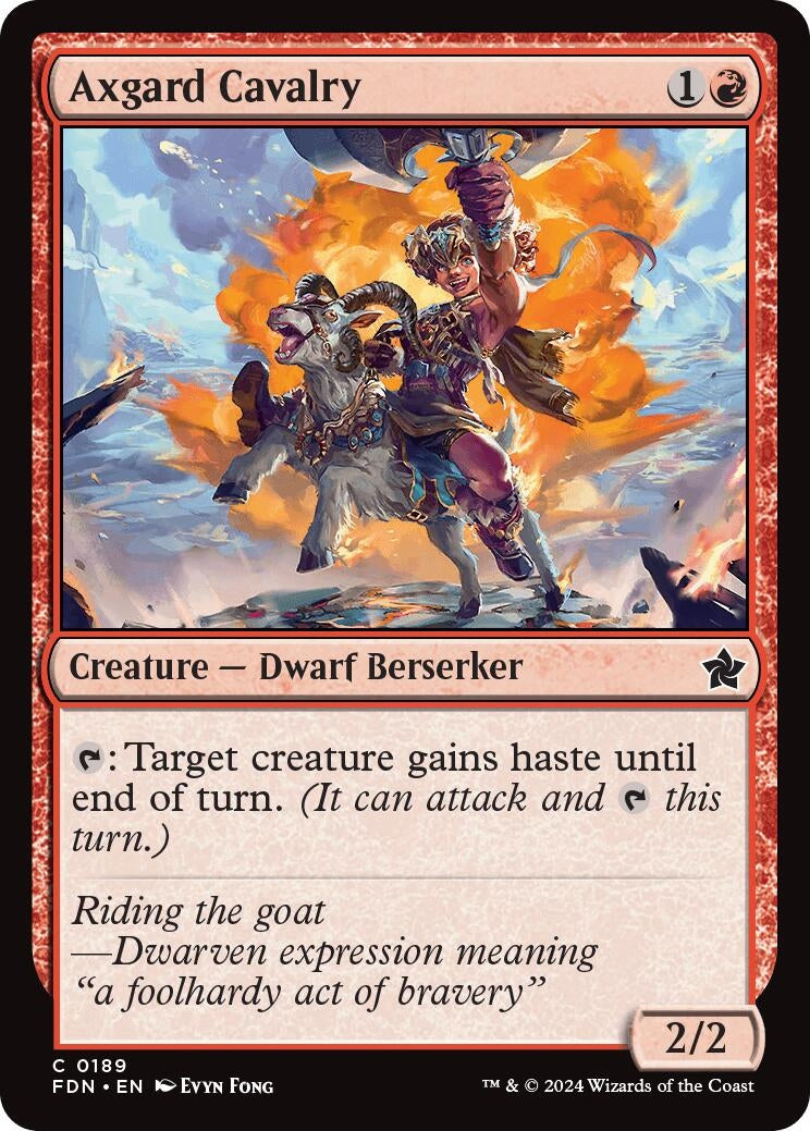 Image for Axgard Cavalry (Foundations) (189) - Magic: The Gathering