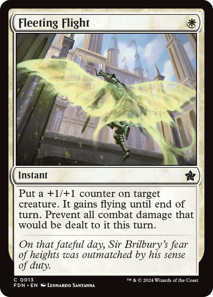 Image for Fleeting Flight (Foundations) (13) - Magic: The Gathering