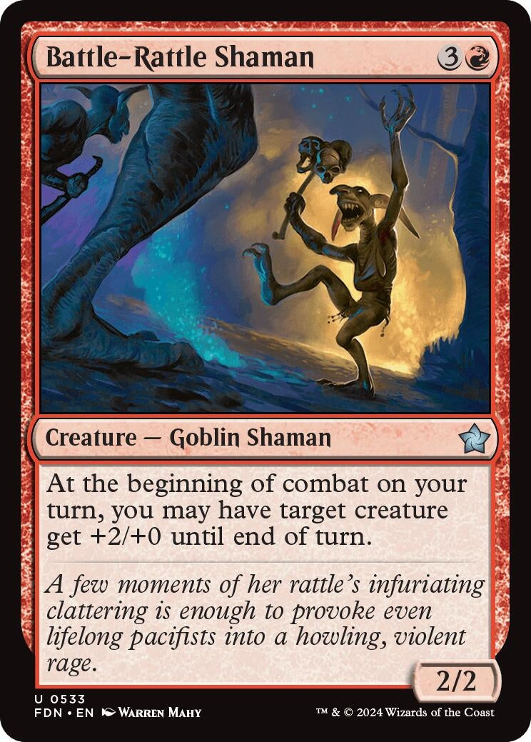 Image for Battle-Rattle Shaman (Foundations) (533) - Magic: The Gathering