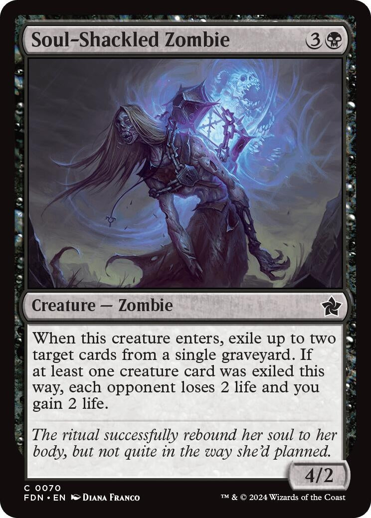 Image for Soul-Shackled Zombie (Foundations) (70) - Magic: The Gathering