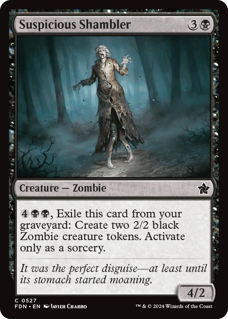Image for Suspicious Shambler (Foundations) (527) - Magic: The Gathering