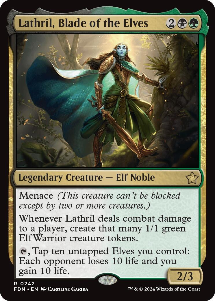 Image for Lathril, Blade of the Elves (Foundations) (242) - Magic: The Gathering