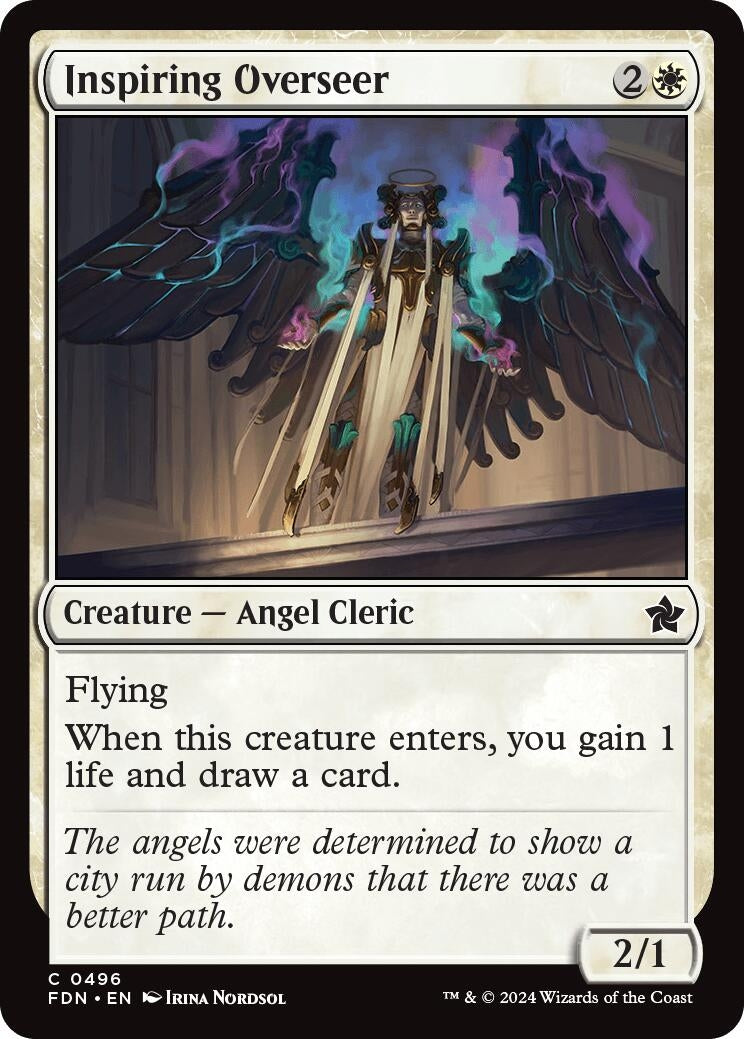 Image for Inspiring Overseer (Foundations) (496) - Magic: The Gathering