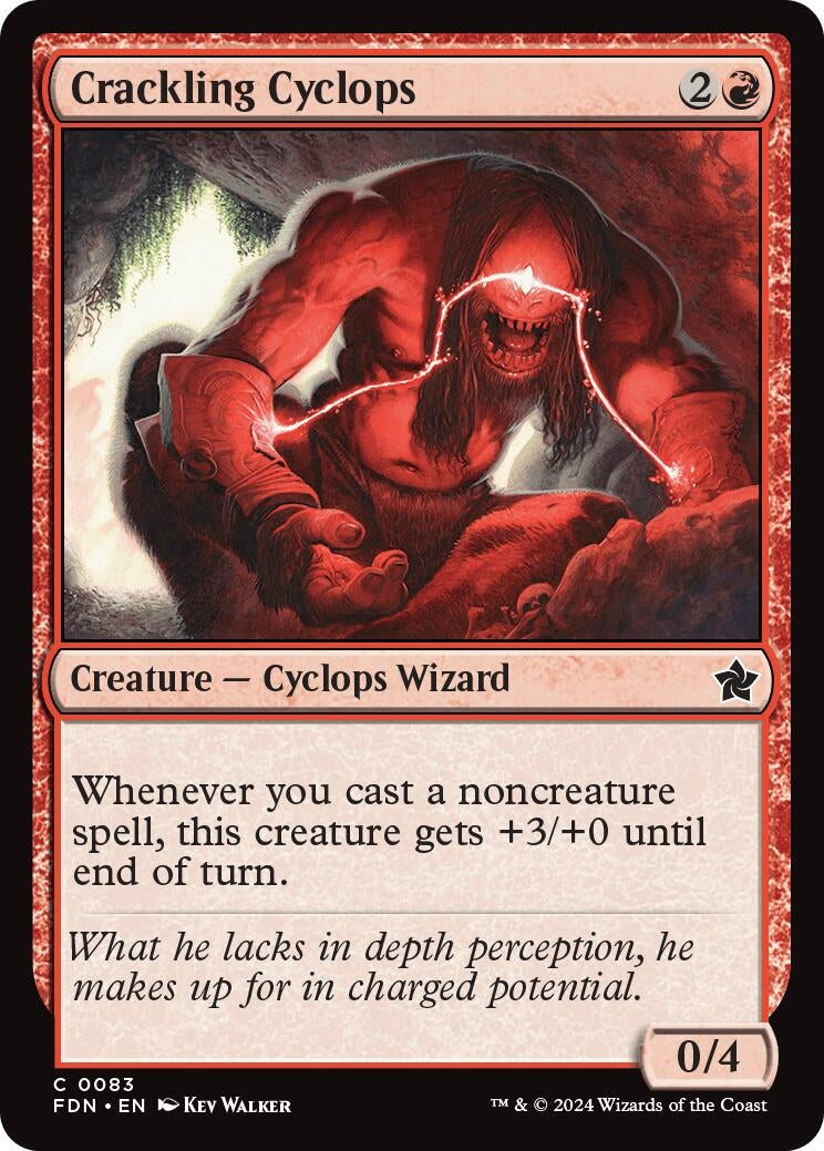 Image for Crackling Cyclops (Foundations) (83) - Magic: The Gathering
