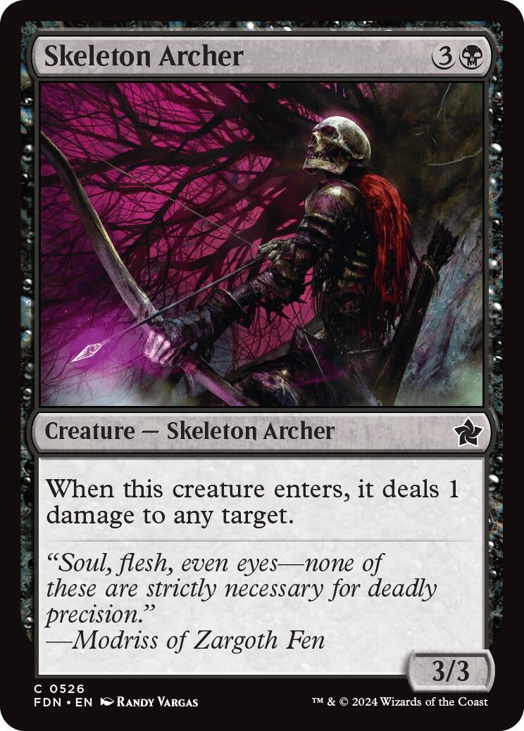Image for Skeleton Archer (Foundations) (526) - Magic: The Gathering
