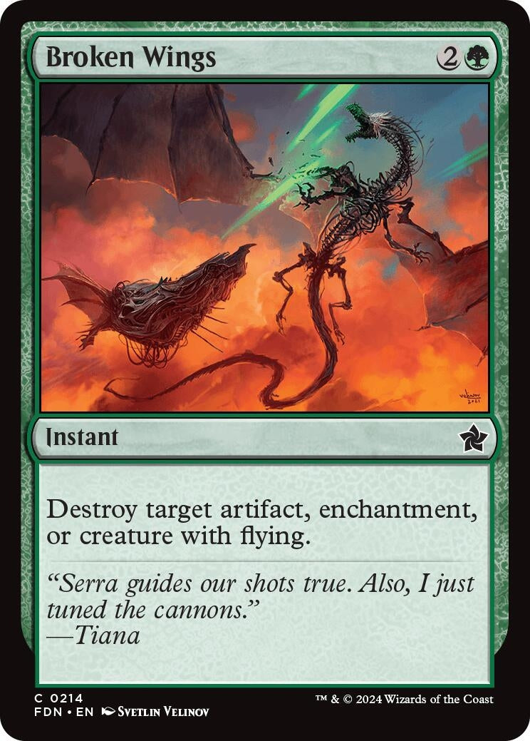 Image for Broken Wings (Foundations) (214) - Magic: The Gathering