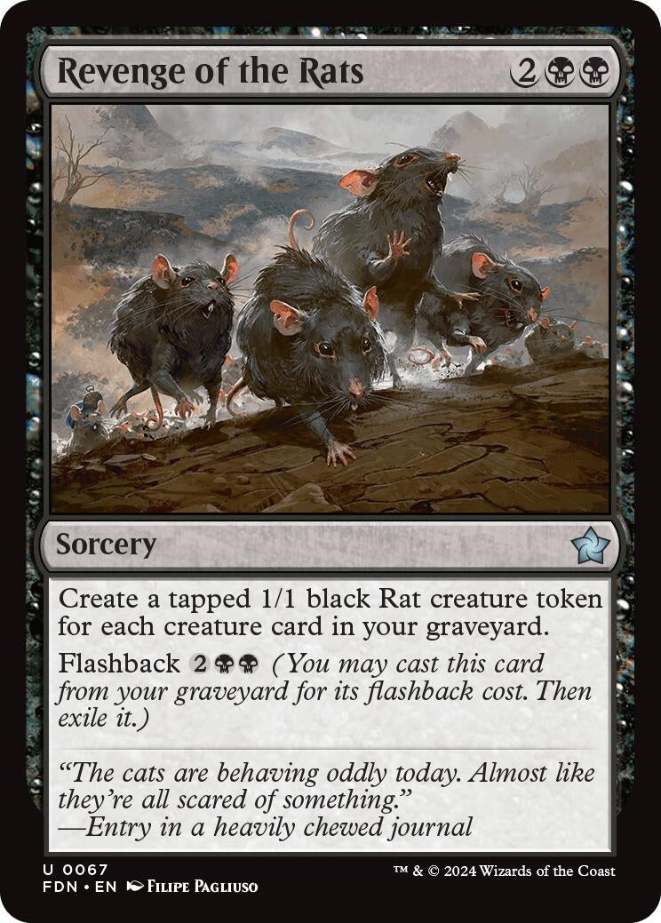 Image for Revenge of the Rats (Foundations) (67) - Magic: The Gathering
