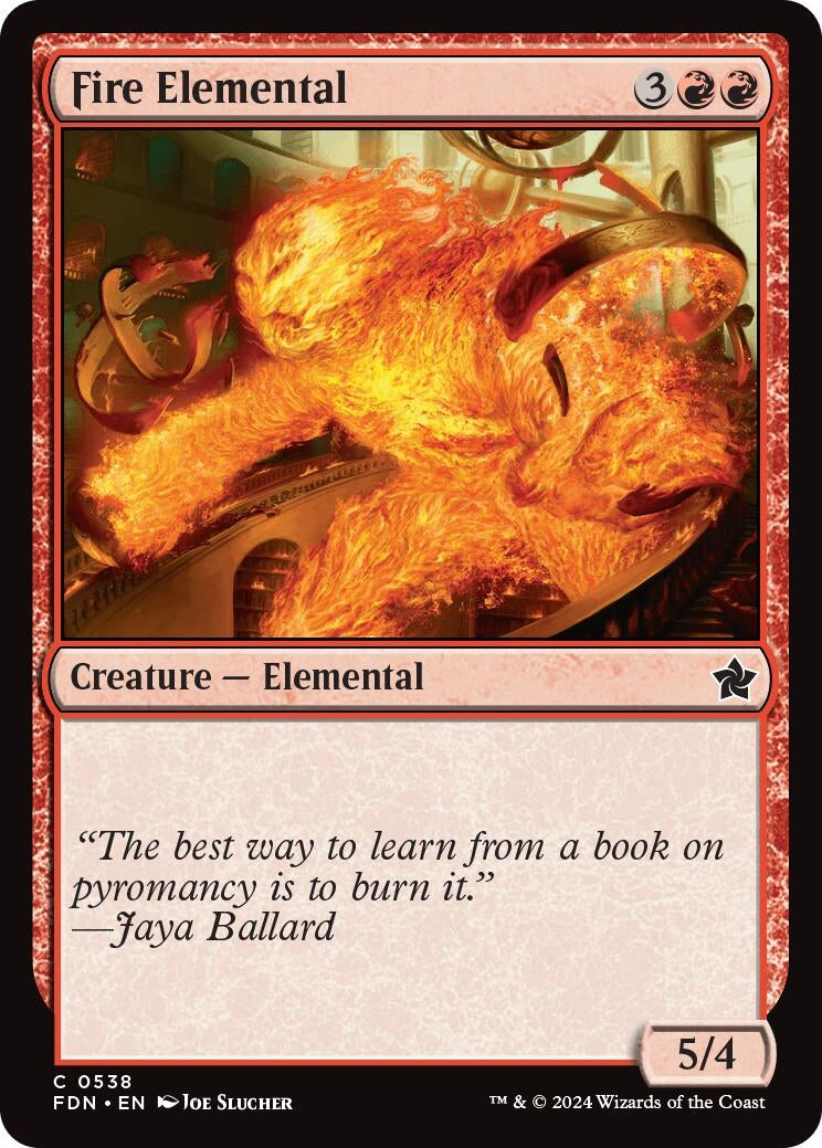 Image for Fire Elemental (Foundations) (538) - Magic: The Gathering