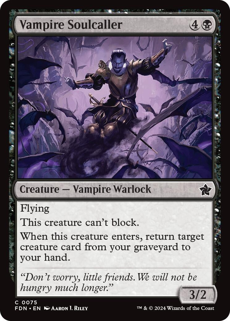 Image for Vampire Soulcaller (Foundations) (75) - Magic: The Gathering