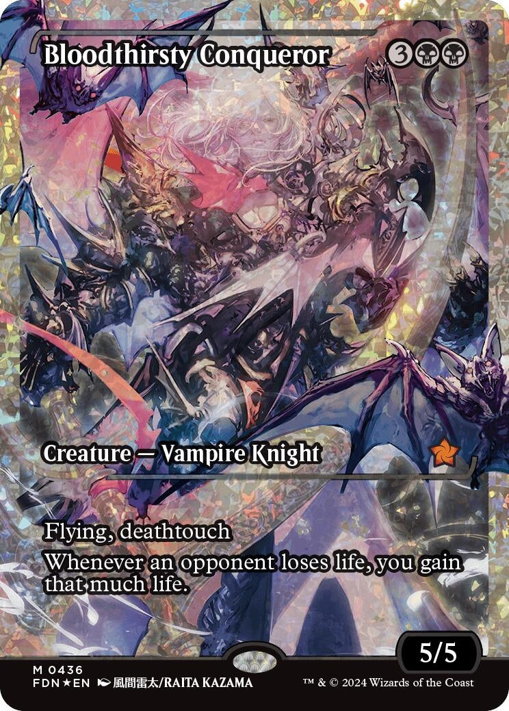 Image for Bloodthirsty Conqueror (Showcase) (Fracture Foil) (Foundations) (436) - Magic: The Gathering
