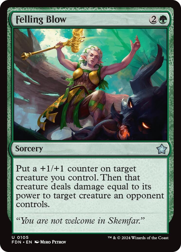 Image for Felling Blow (Foundations) (105) - Magic: The Gathering