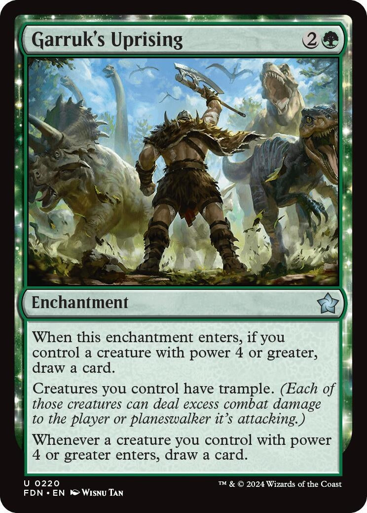 Image for Garruk's Uprising (Foundations) (220) - Magic: The Gathering