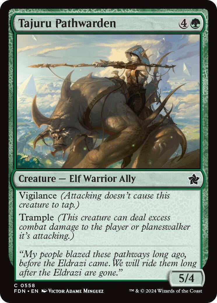 Image for Tajuru Pathwarden (Foundations) (558) - Magic: The Gathering