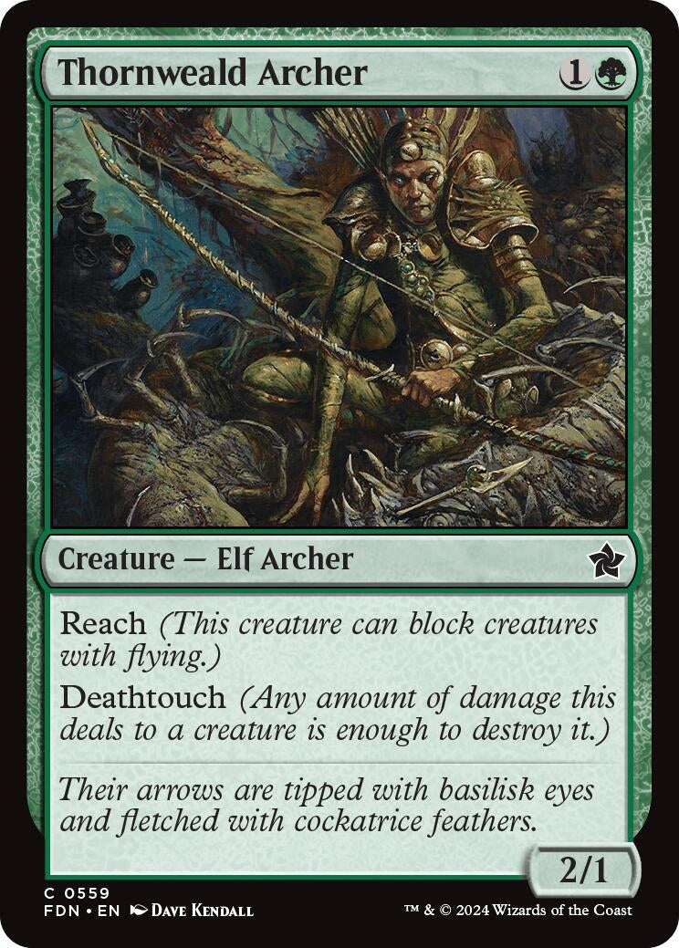 Image for Thornweald Archer (Foundations) (559) - Magic: The Gathering