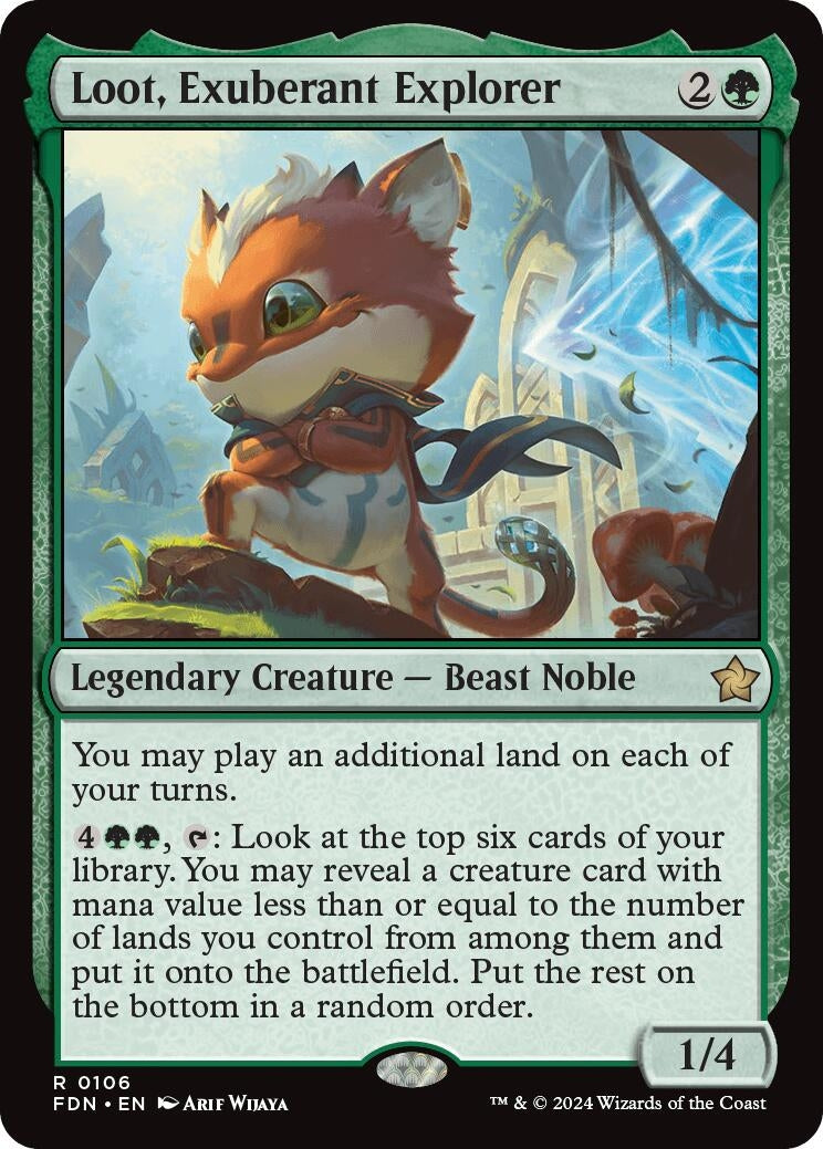 Image for Loot, Exuberant Explorer (Foundations) (106) - Magic: The Gathering
