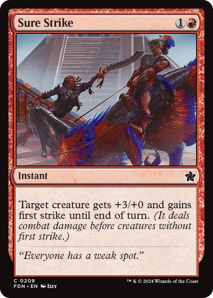 Image for Sure Strike (Foundations) (209) - Magic: The Gathering