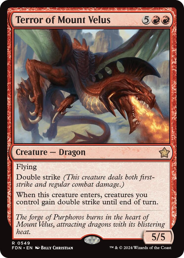 Image for Terror of Mount Velus (Foundations) (549) - Magic: The Gathering