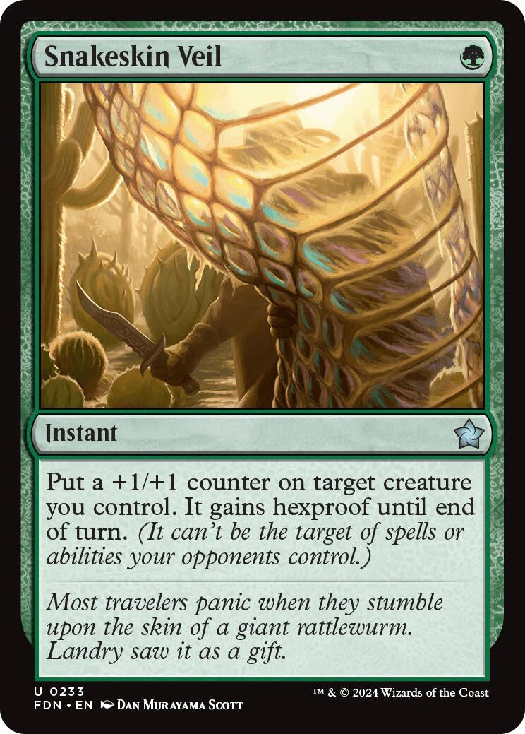 Image for Snakeskin Veil (Foundations) (233) - Magic: The Gathering