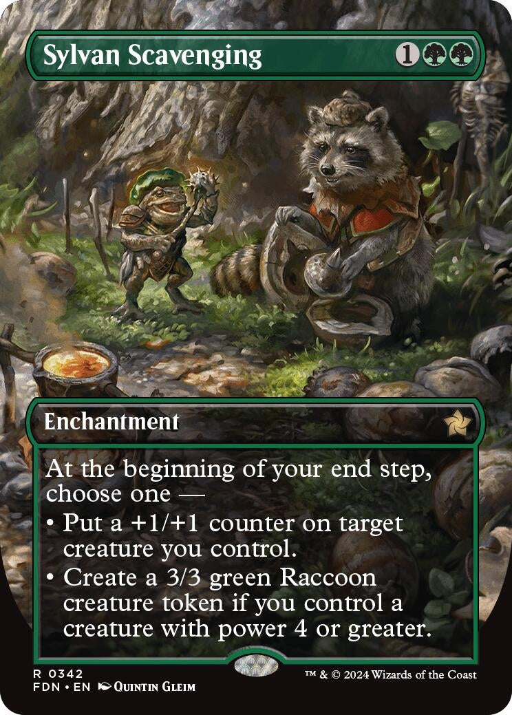 Image for Sylvan Scavenging (Borderless) (Foundations) (342) - Magic: The Gathering