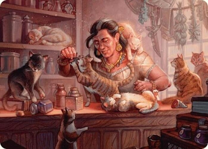 Image for Cat Collector Art Card (1/54) (Art Series: Foundations) (1) - Magic: The Gathering
