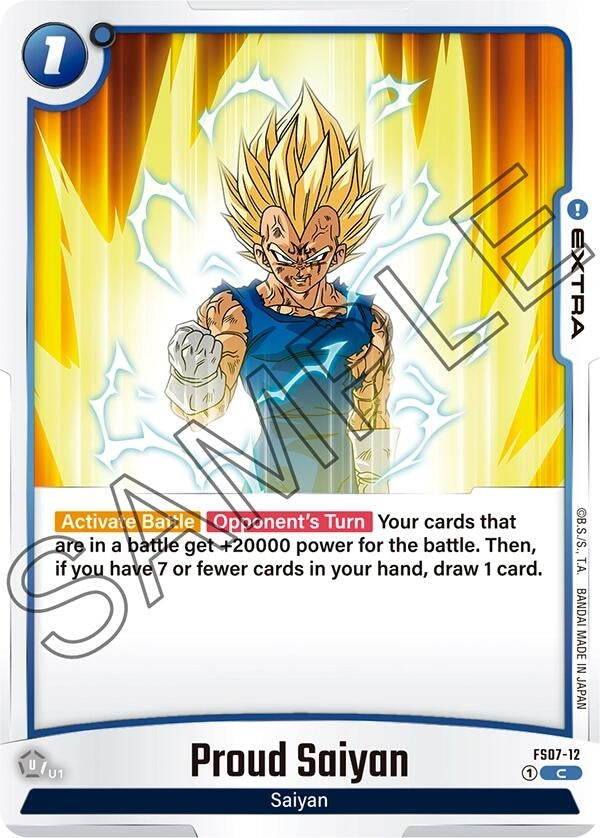 Image for Proud Saiyan (Starter Deck 7: Vegeta (Mini)) (FS07-12) - Dragon Ball Super: Fusion World