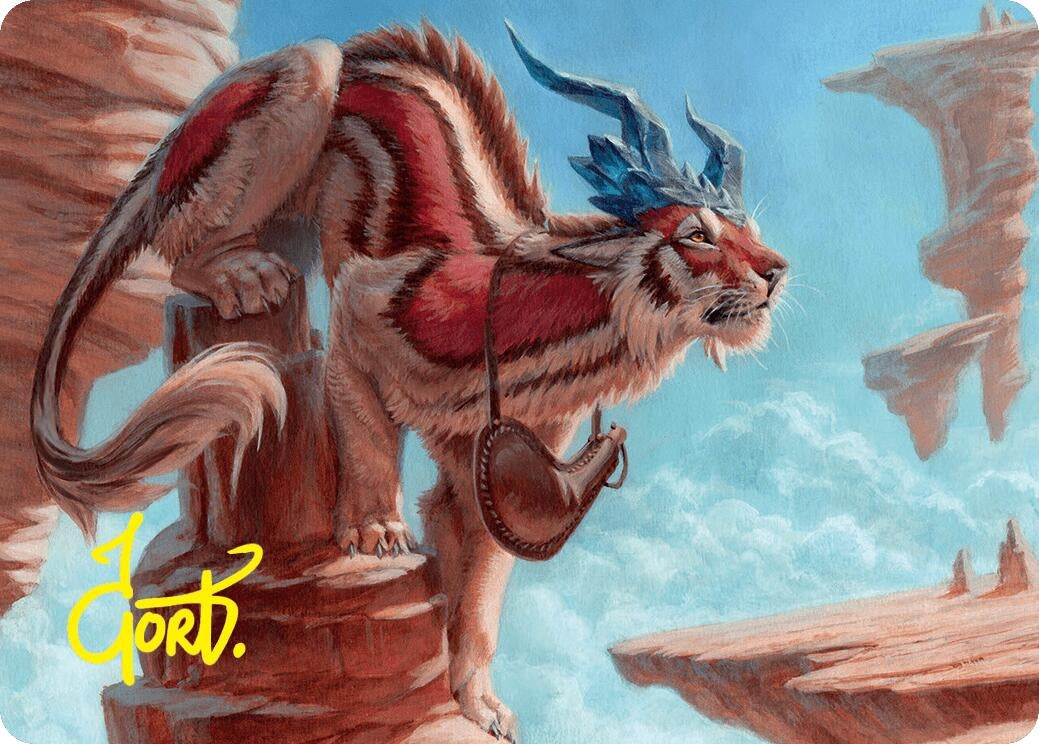 Image for Felidar Savior Art Card (3/54) (Gold-Stamped Signature) (Art Series: Foundations) (3) - Magic: The Gathering