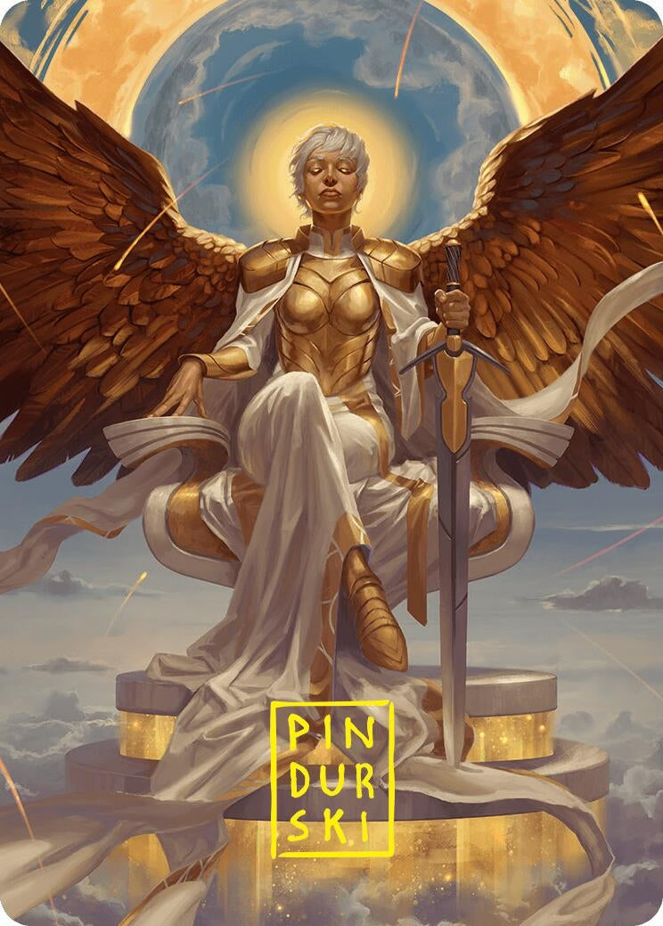 Image for Herald of Eternal Dawn Art Card (27/54) (Gold-Stamped Signature) (Art Series: Foundations) (27) - Magic: The Gathering