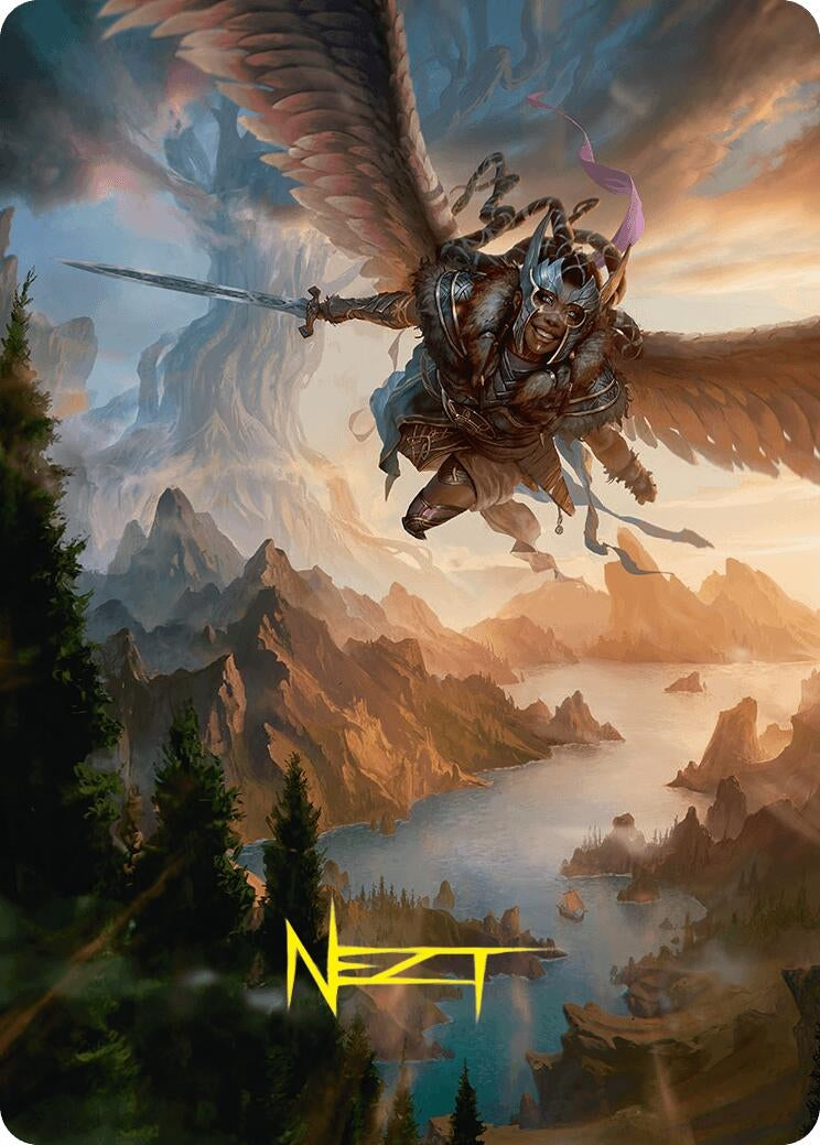 Image for Youthful Valkyrie Art Card (28/54) (Gold-Stamped Signature) (Art Series: Foundations) (28) - Magic: The Gathering