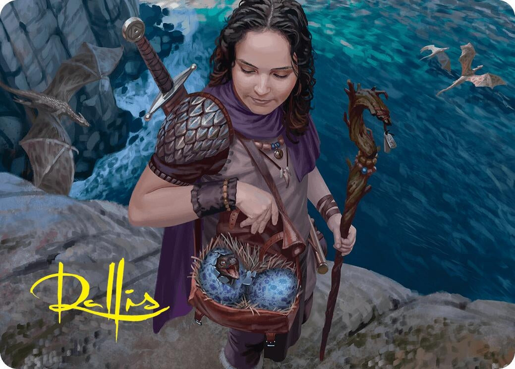 Image for Drake Hatcher Art Card (5/54) (Gold-Stamped Signature) (Art Series: Foundations) (5) - Magic: The Gathering