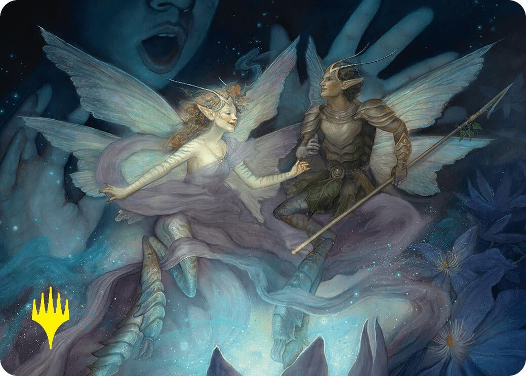 Image for Faebloom Trick Art Card (6/54) (Gold-Stamped Signature) (Art Series: Foundations) (6) - Magic: The Gathering