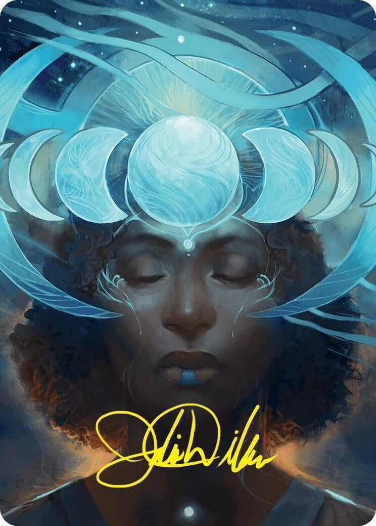 Image for Lunar Insight Art Card (31/54) (Gold-Stamped Signature) (Art Series: Foundations) (31) - Magic: The Gathering