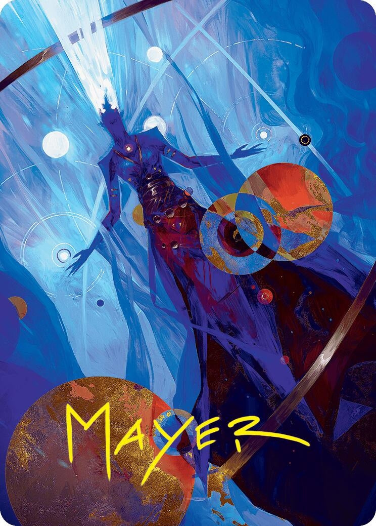 Image for Omniscience Art Card (32/54) (Gold-Stamped Signature) (Art Series: Foundations) (32) - Magic: The Gathering