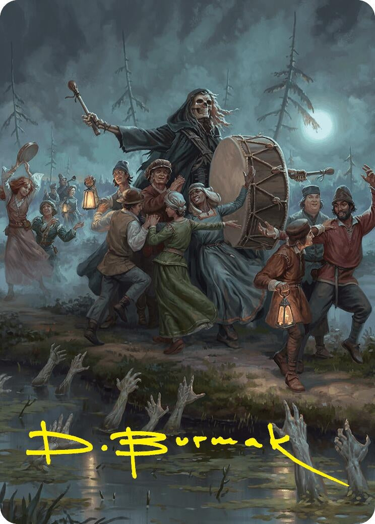 Image for Blasphemous Edict Art Card (35/54) (Gold-Stamped Signature) (Art Series: Foundations) (35) - Magic: The Gathering