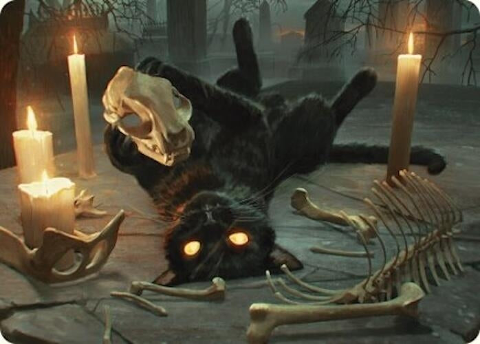 Image for Nine-Lives Familiar Art Card (8/54) (Art Series: Foundations) (8) - Magic: The Gathering