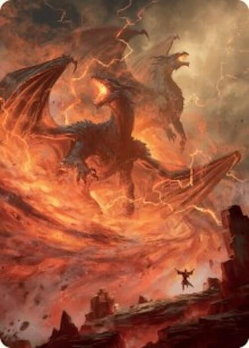 Image for Rite of the Dragoncaller Art Card (38/54) (Art Series: Foundations) (38) - Magic: The Gathering