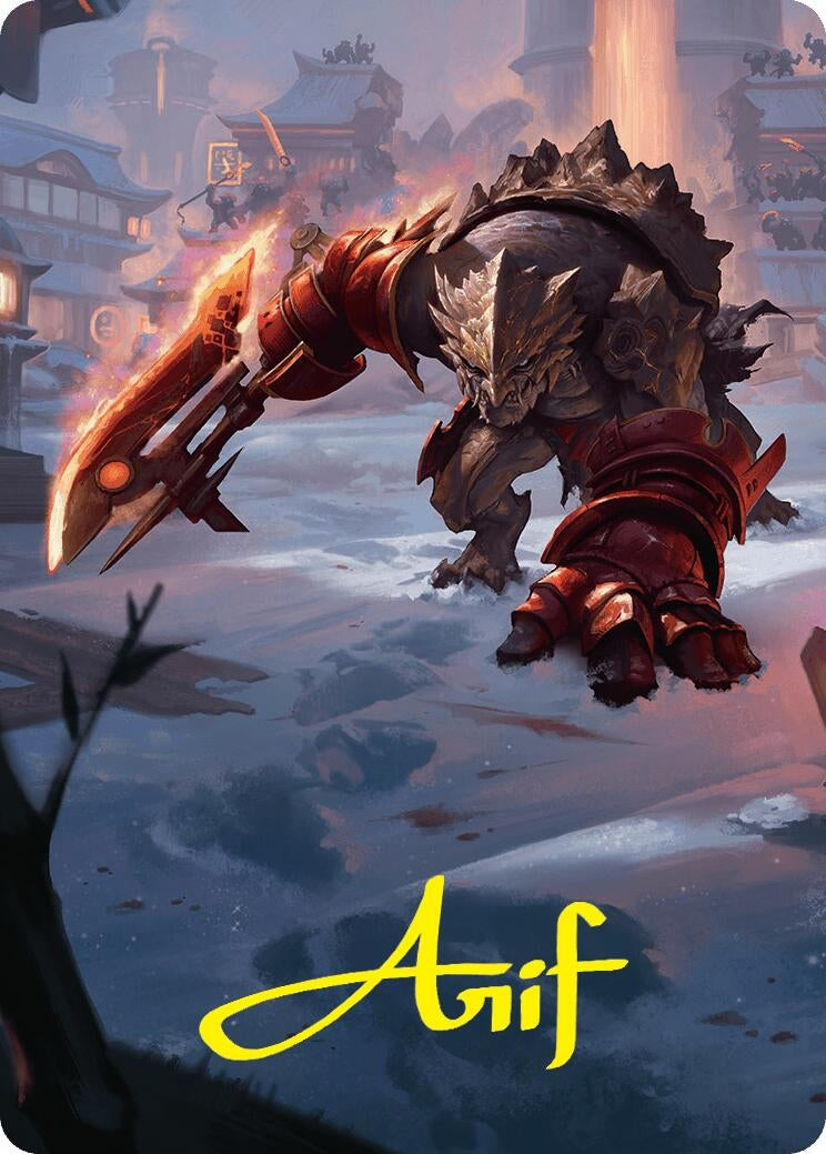 Image for Searslicer Goblin Art Card (39/54) (Gold-Stamped Signature) (Art Series: Foundations) (39) - Magic: The Gathering