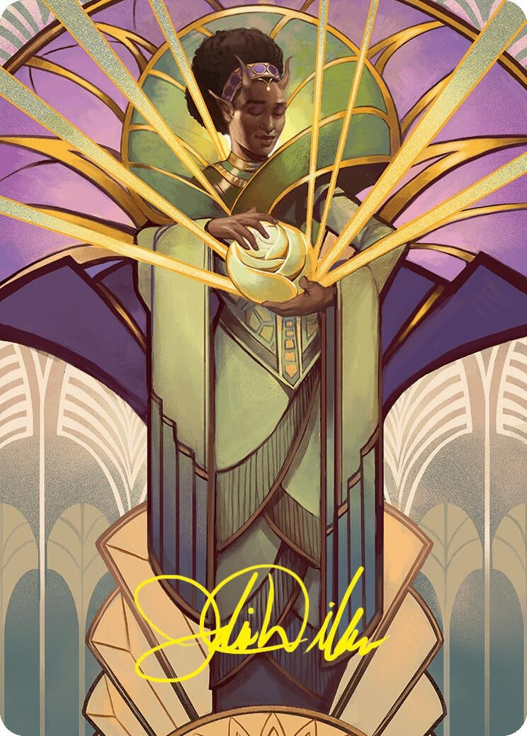 Image for Bloom Tender Art Card (54/54) (Gold-Stamped Signature) (Art Series: Foundations) (54) - Magic: The Gathering