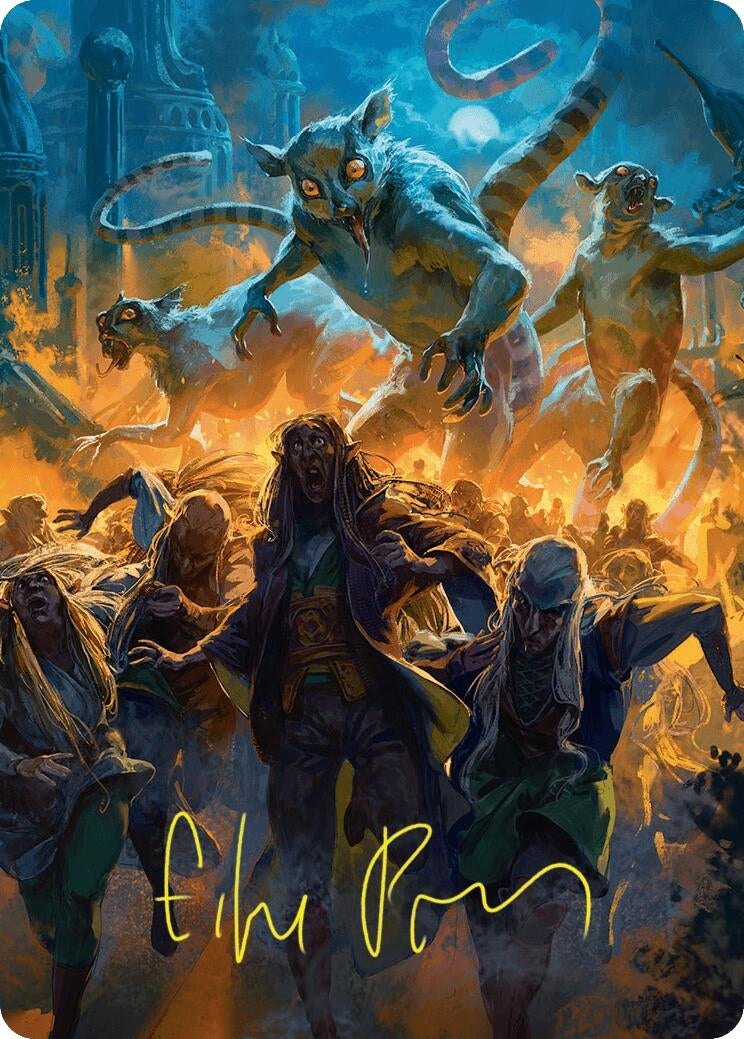 Image for Preposterous Proportions Art Card (43/54) (Gold-Stamped Signature) (Art Series: Foundations) (43) - Magic: The Gathering