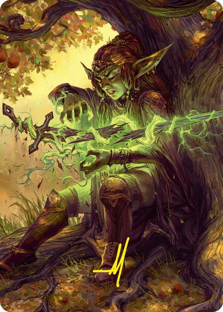 Image for Reclamation Sage Art Card (45/54) (Gold-Stamped Signature) (Art Series: Foundations) (45) - Magic: The Gathering