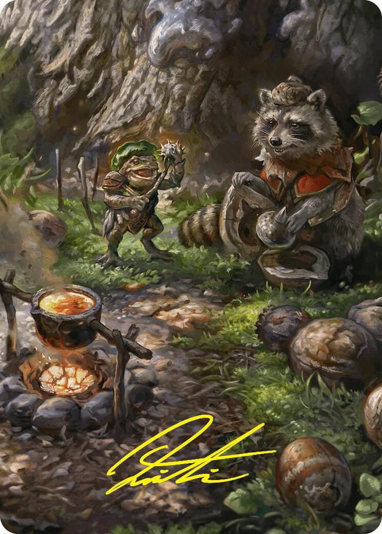 Image for Sylvan Scavenging Art Card (46/54) (Gold-Stamped Signature) (Art Series: Foundations) (46) - Magic: The Gathering