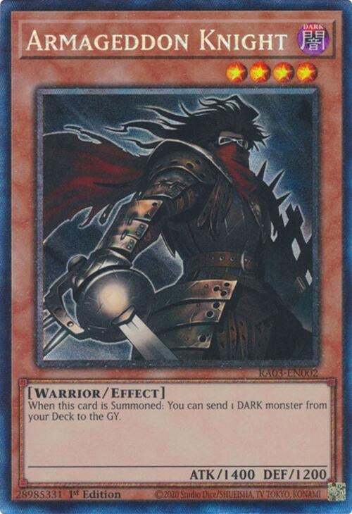 Image for Armageddon Knight (PCR) (Quarter Century Bonanza) (RA03-EN002) - YuGiOh
