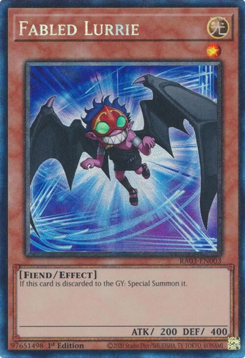 Image for Fabled Lurrie (PCR) (Quarter Century Bonanza) (RA03-EN003) - YuGiOh