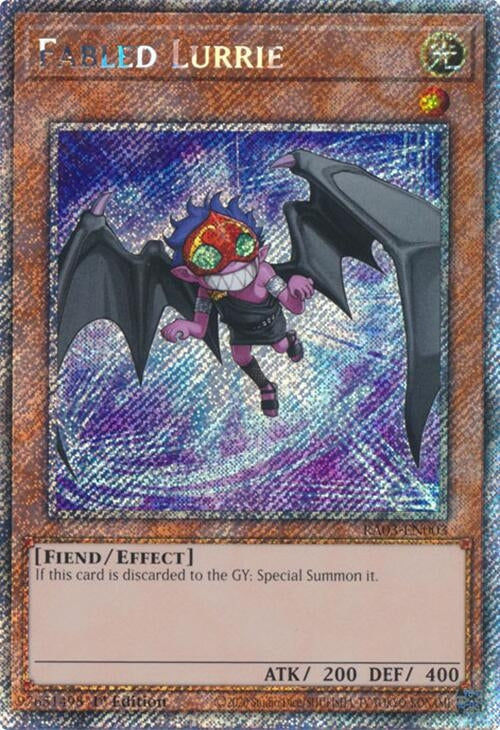Image for Fabled Lurrie (Platinum Secret Rare) (Quarter Century Bonanza) (RA03-EN003) - YuGiOh