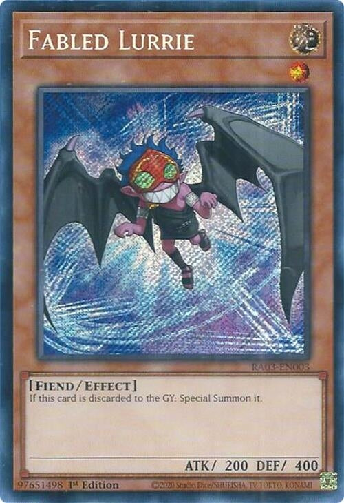 Image for Fabled Lurrie (Secret Rare) (Quarter Century Bonanza) (RA03-EN003) - YuGiOh