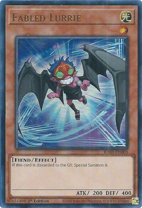 Image for Fabled Lurrie (UR) (Quarter Century Bonanza) (RA03-EN003) - YuGiOh